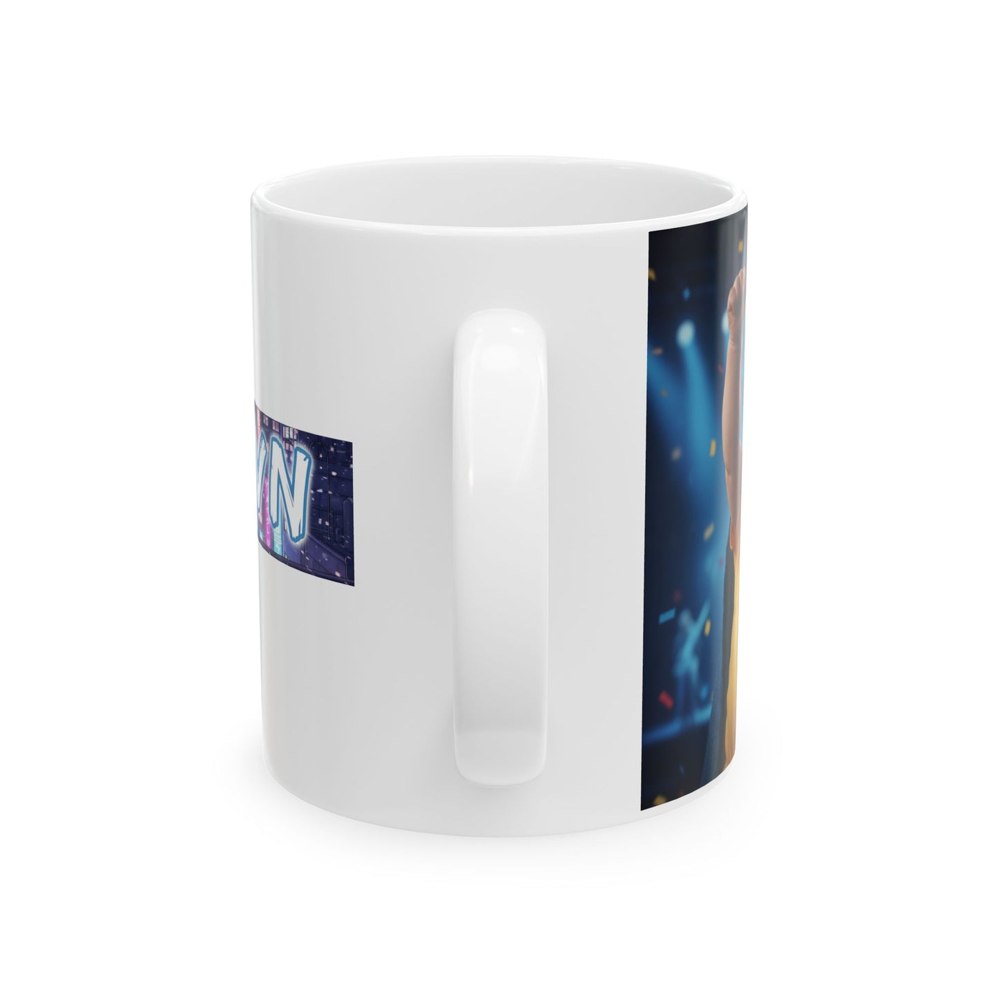 Ceramic Mug — 'Fuxon' Neon Stage Design Coffee Cup (11oz/15oz)