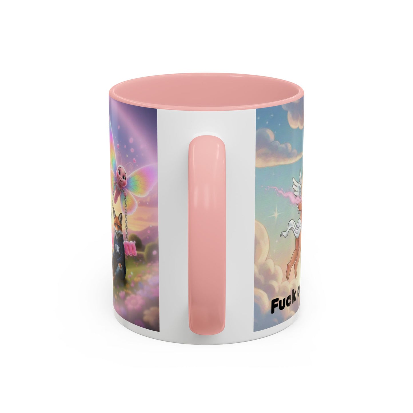 Magical Fox & Fairy Accent Coffee Mug — Rainbow Fantasy 11/15oz