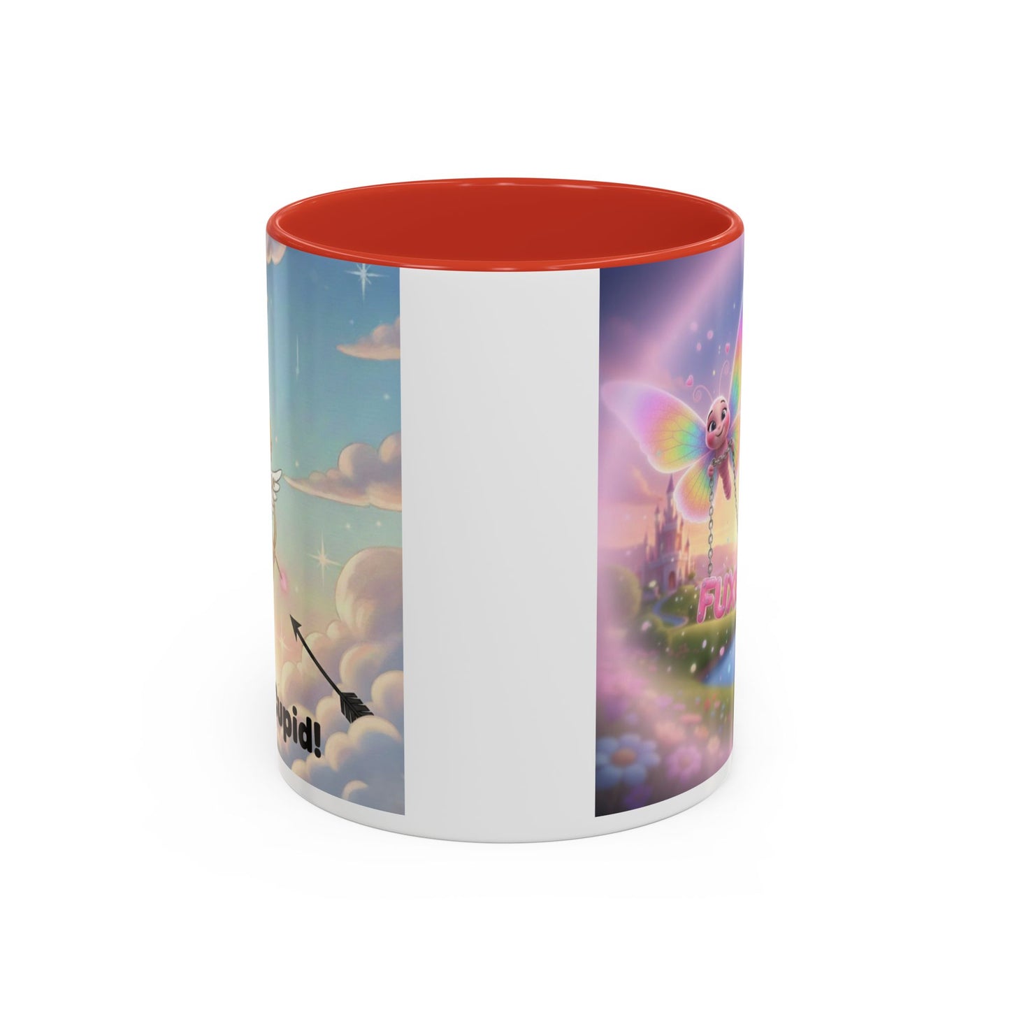 Magical Fox & Fairy Accent Coffee Mug — Rainbow Fantasy 11/15oz