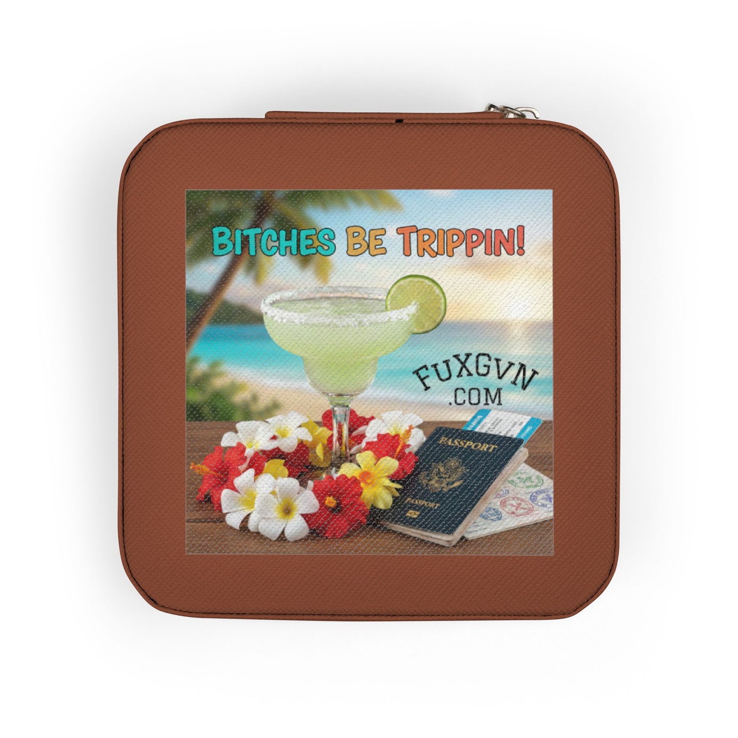 Travel Jewelry Case — Compact Organizer with Ring & Earring Compartments (Vacation Gift)