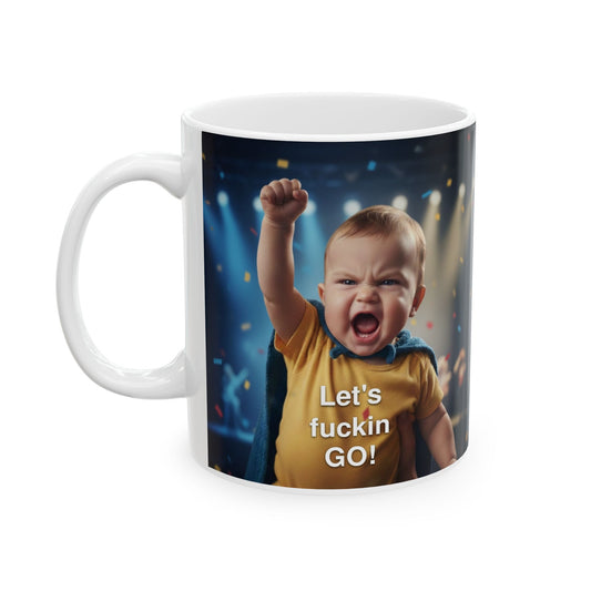 Ceramic Mug — 'Fuxon' Neon Stage Design Coffee Cup (11oz/15oz)