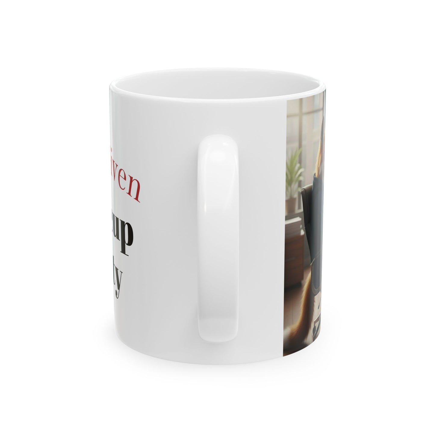 Ceramic Mug – "No Fux Given 'til the Caffeine is Effective" Coffee Mug (11oz/15oz)