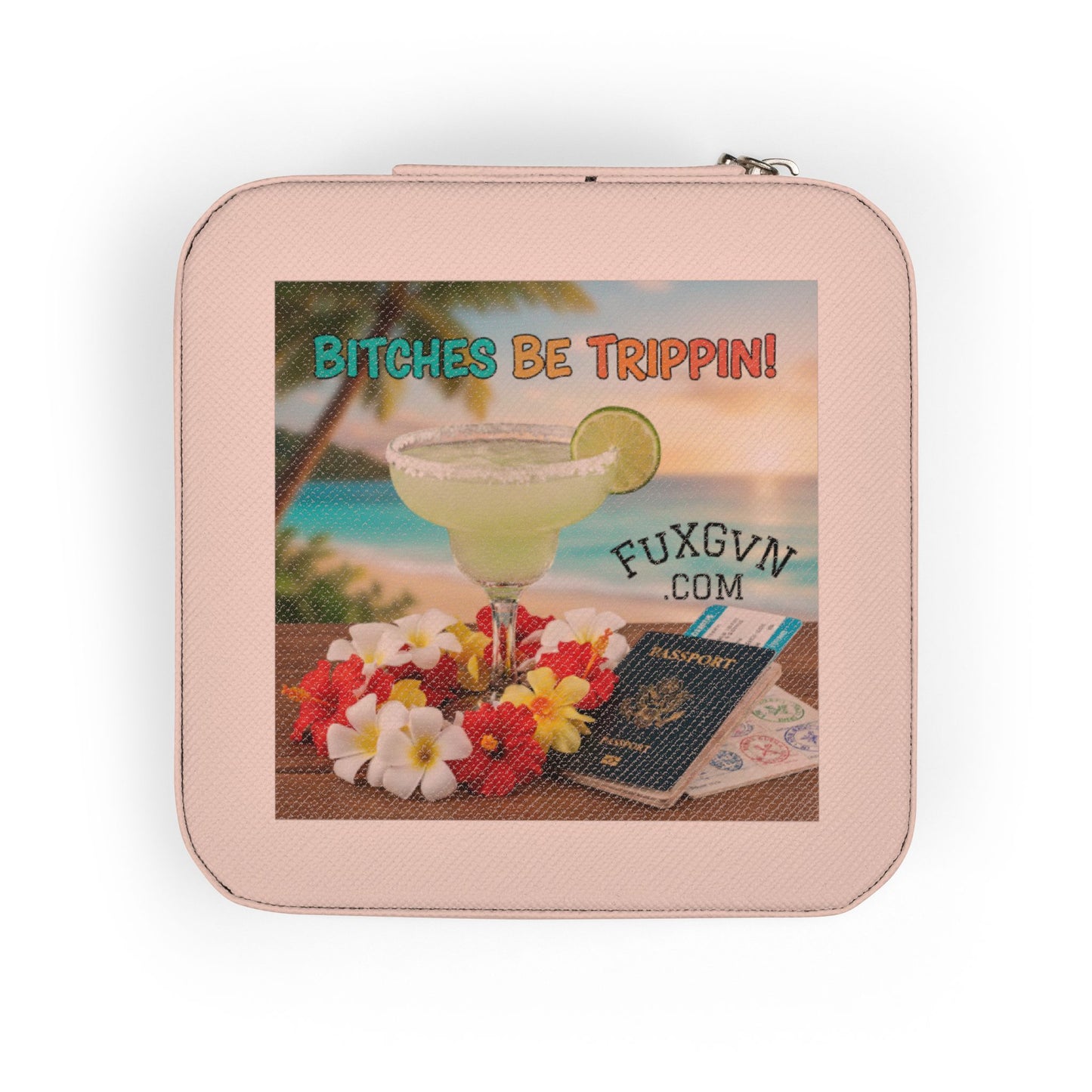 Travel Jewelry Case — Compact Organizer with Ring & Earring Compartments (Vacation Gift)