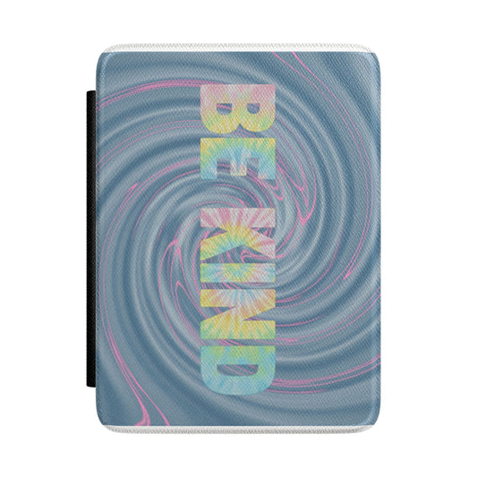 BE KIND Swirl Kindle Case — Pastel Typography Protective E-Reader Cover