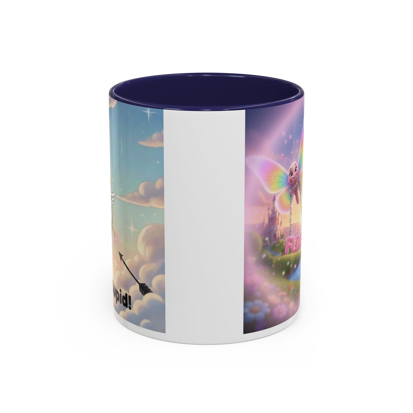 Magical Fox & Fairy Accent Coffee Mug — Rainbow Fantasy 11/15oz
