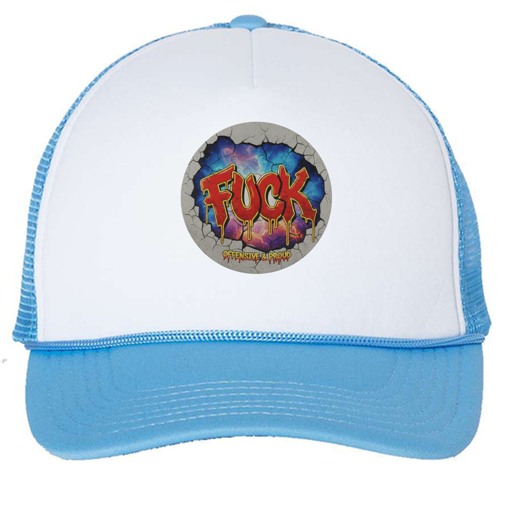 White/ Baby Blue - FRONT