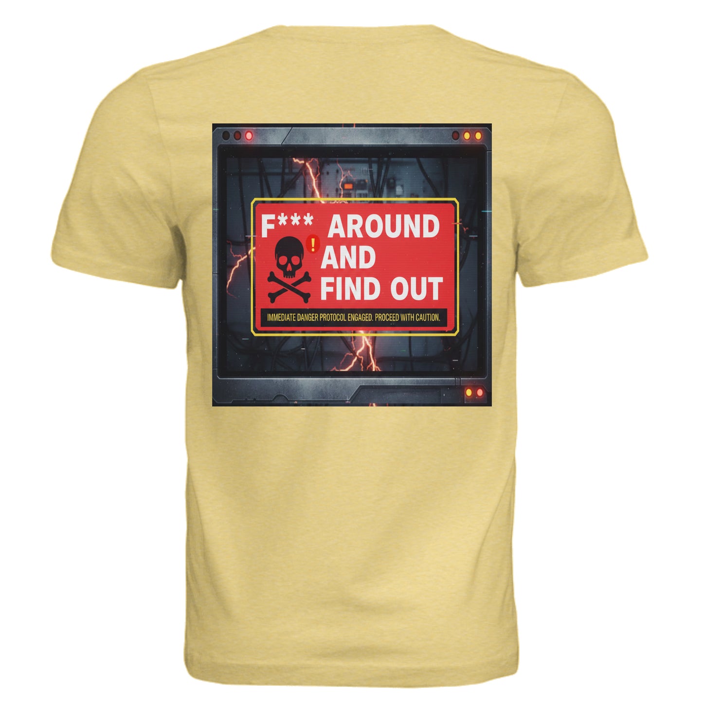 Pale Yellow Triblend - BACK