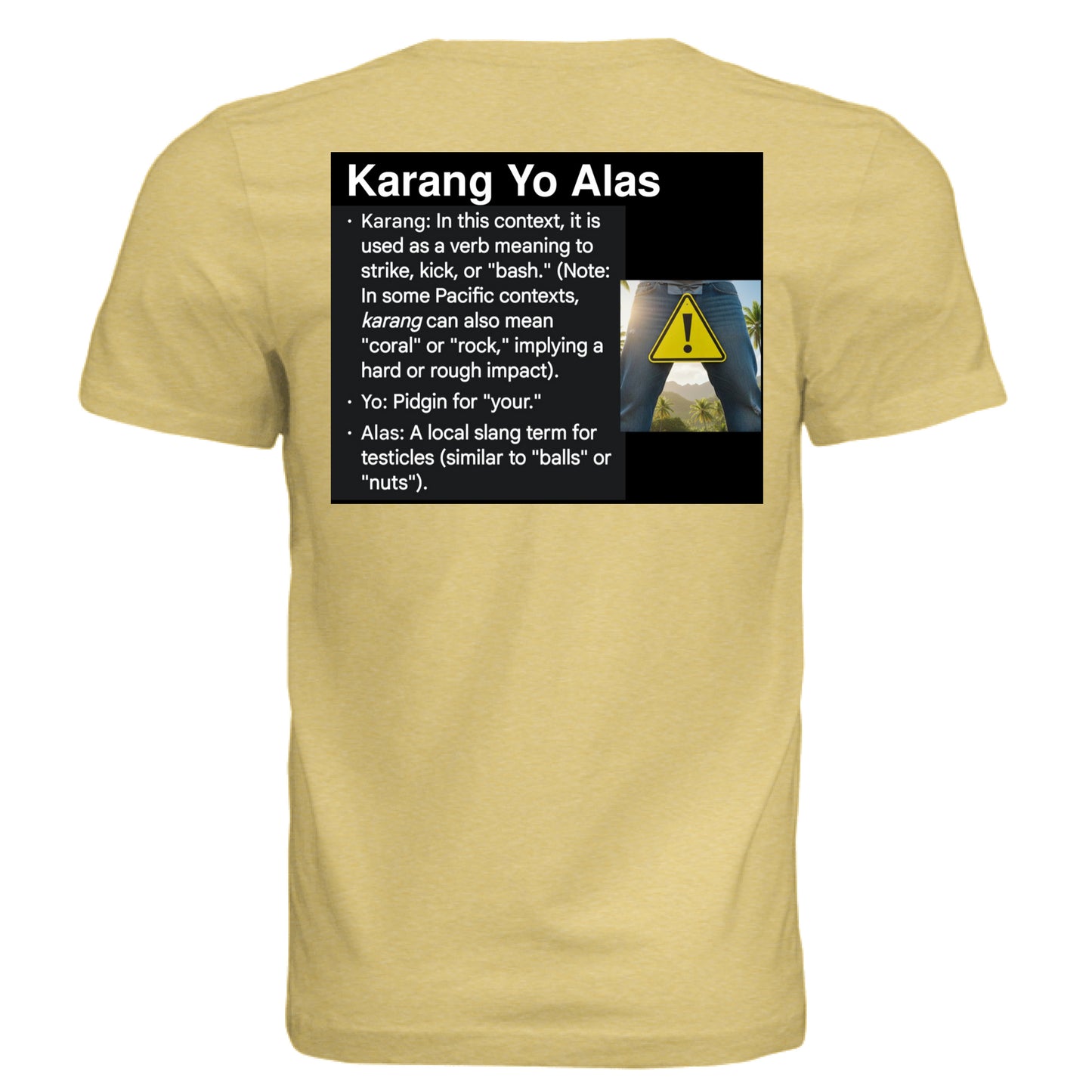 Mustard Triblend - BACK