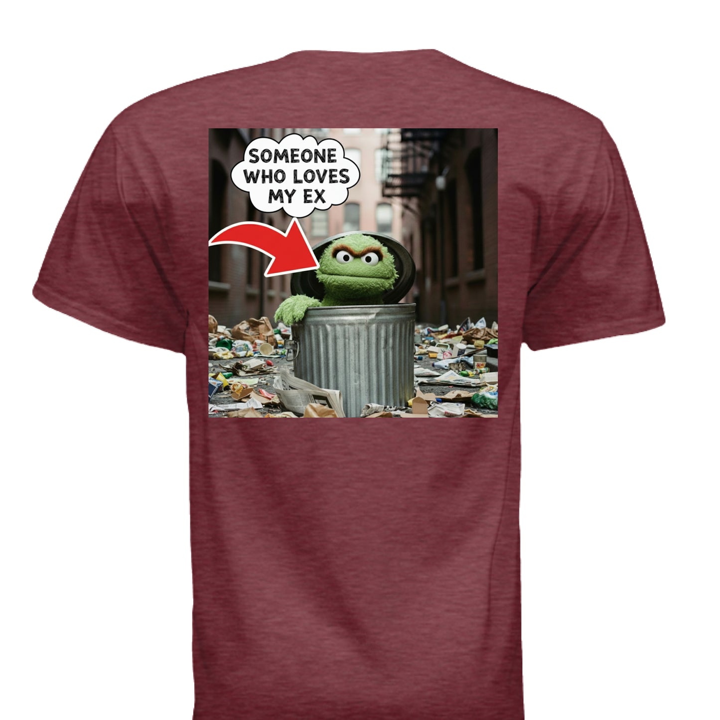 MAROON TRIBLEND - BACK